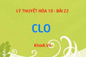 Tính chất vật lý của Clo, Tính chất hóa học của Clo, Cách điều chế và Ứng dụng của Clo - Hóa 10 bài 22